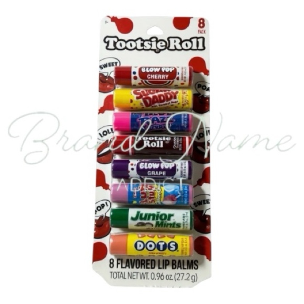 PRICE IS FIRM - Tootsie Roll Flavored 8 Piece Lip Balm Set